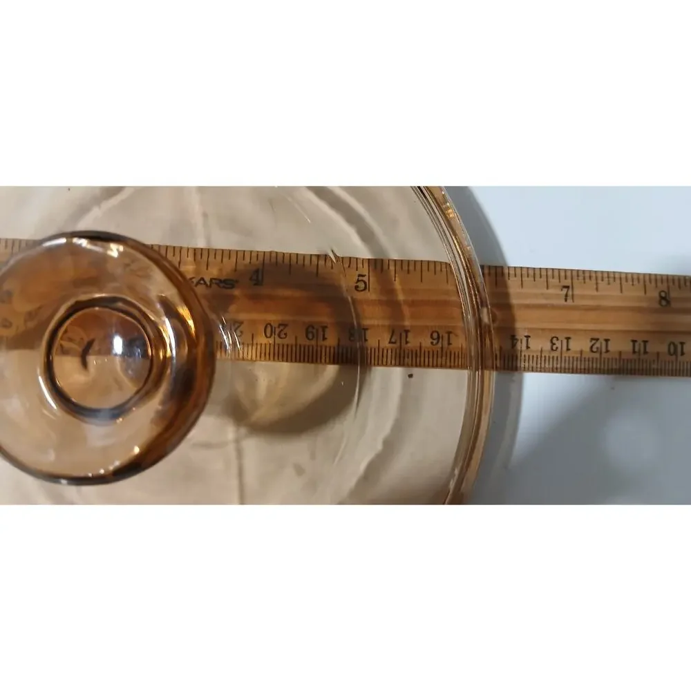 Vision Ware Corning Pyrex Replacement Lid Amber 6 Inches